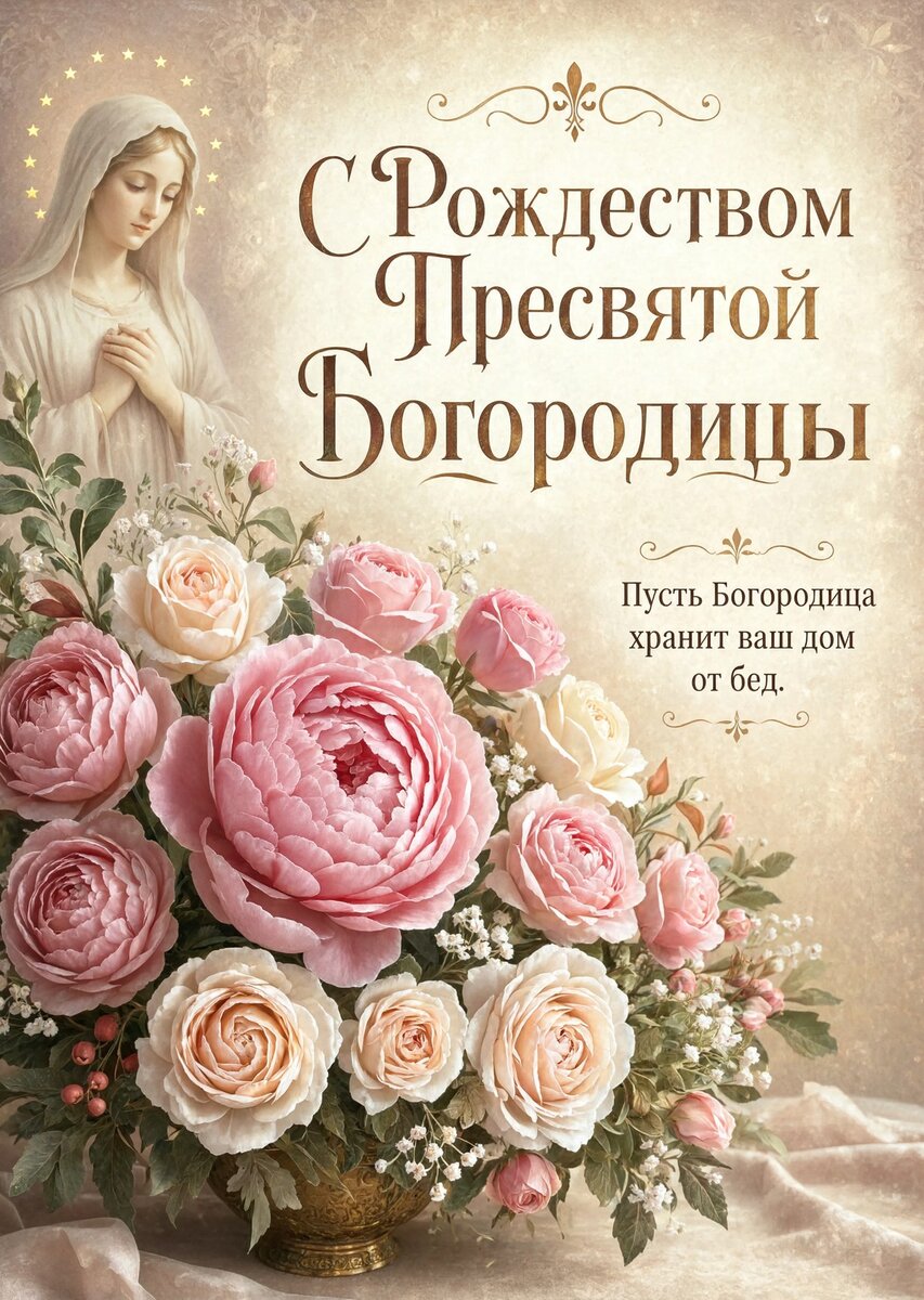 Открытка С Рождеством Святой Богородицы #23