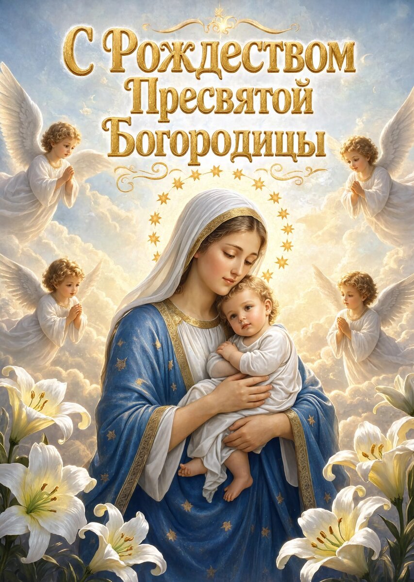 Открытка С Рождеством Святой Богородицы #24
