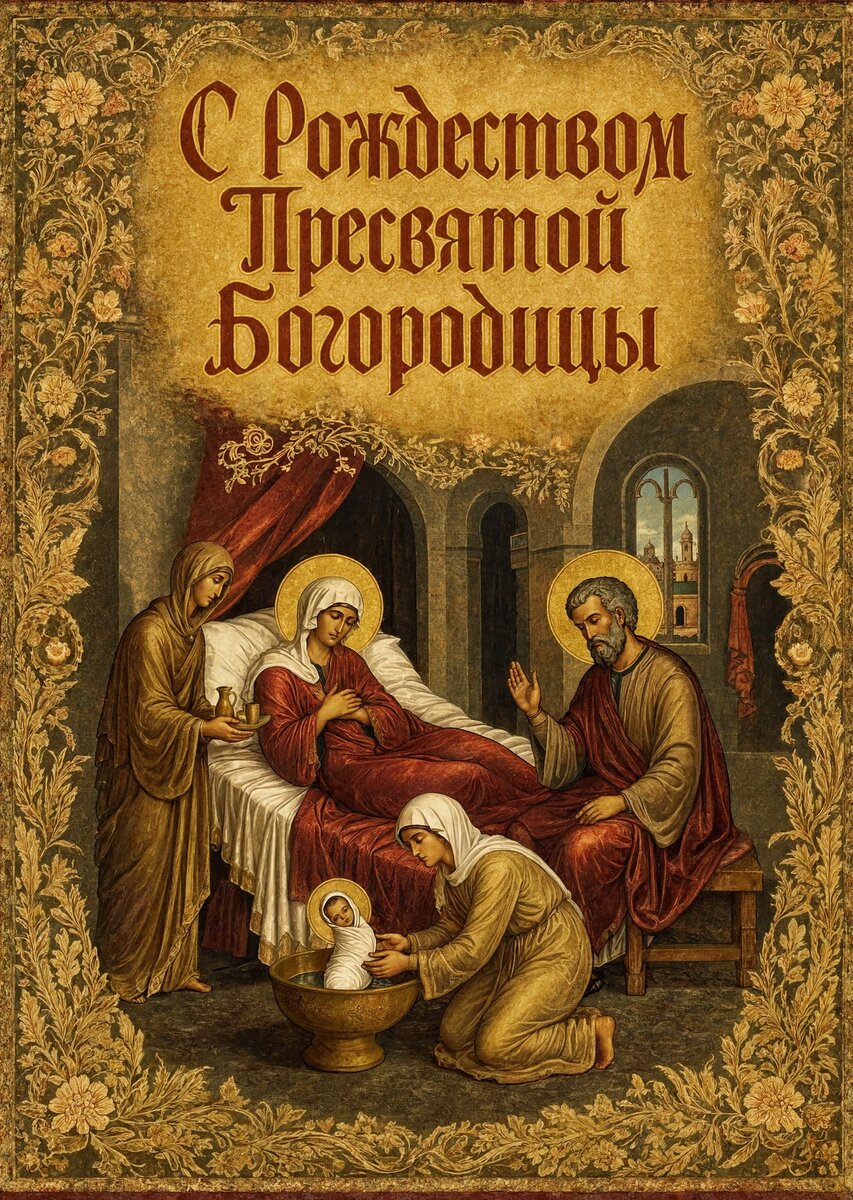 Открытка С Рождеством Святой Богородицы #27