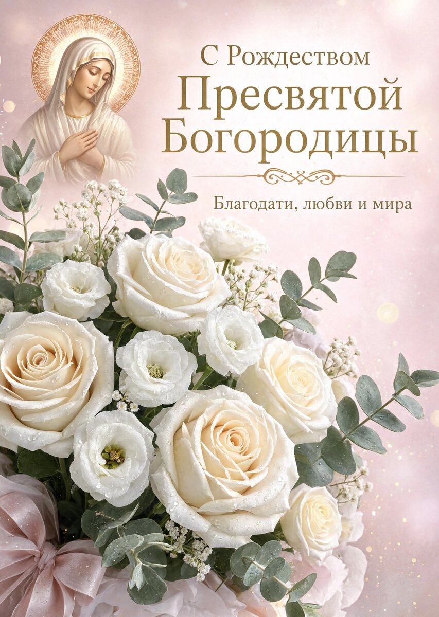 Открытка С Рождеством Святой Богородицы #28