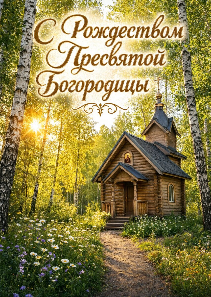 Открытка С Рождеством Святой Богородицы #29