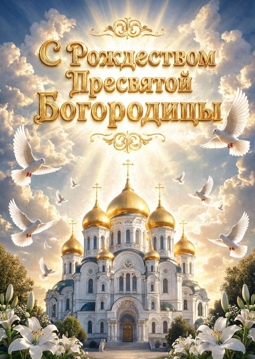 Открытка С Рождеством Святой Богородицы #30