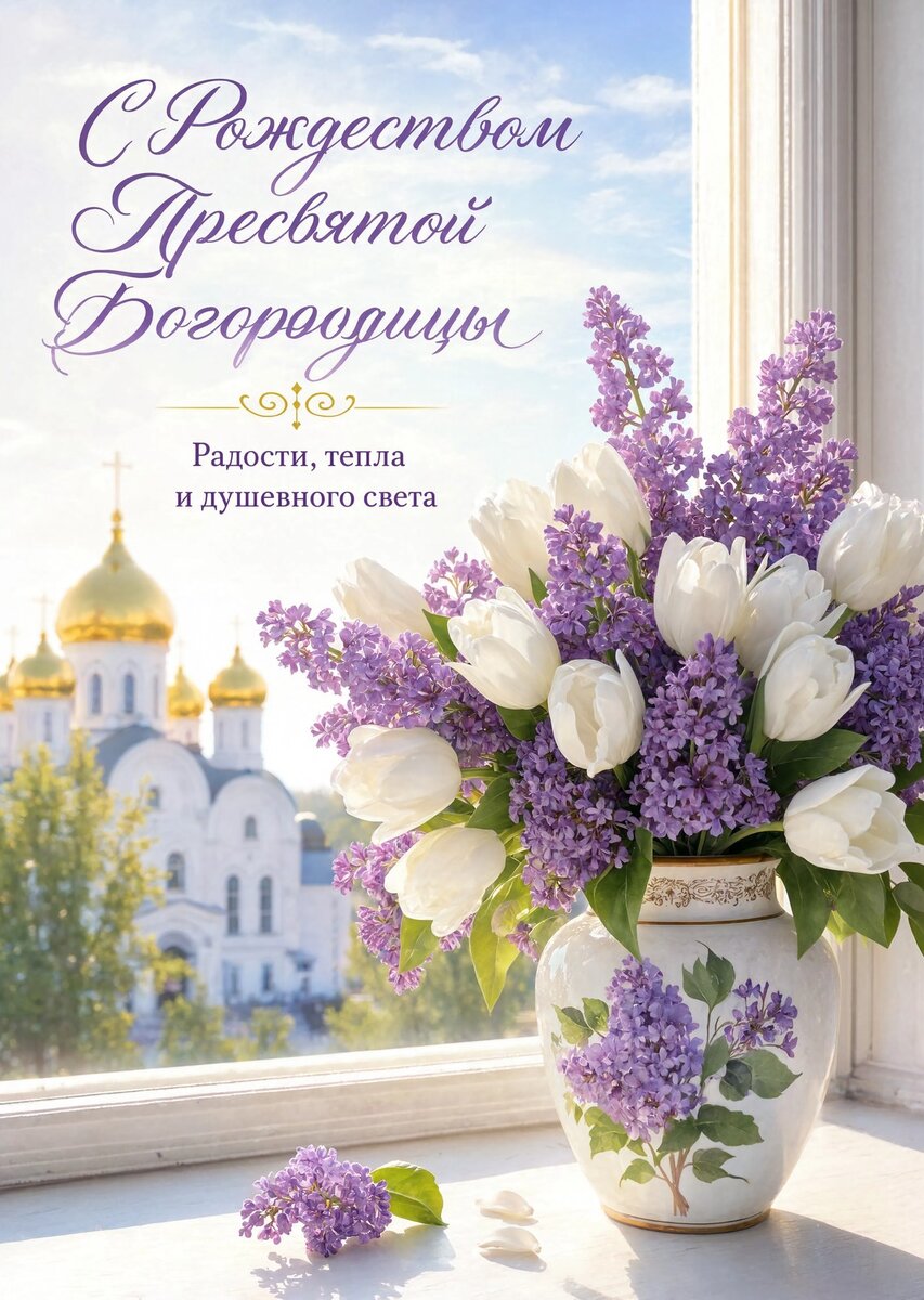 Открытка С Рождеством Святой Богородицы #32