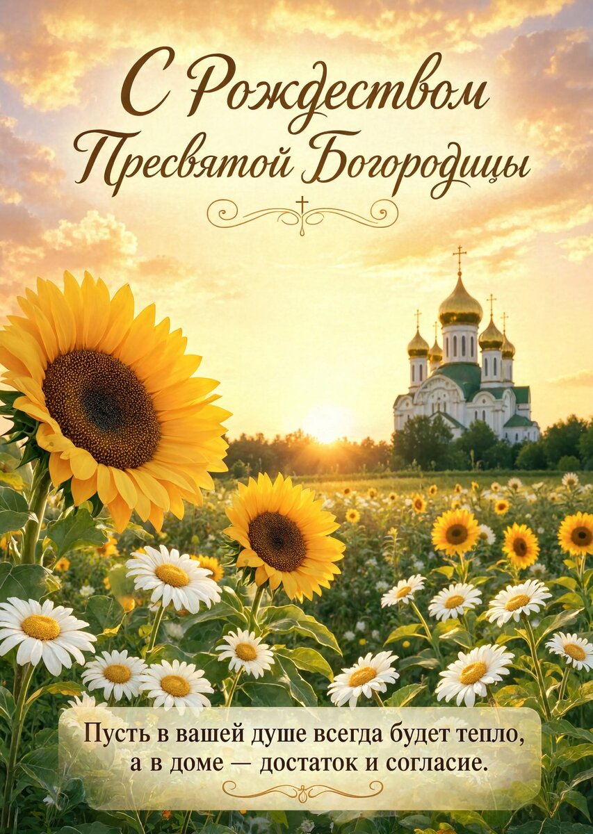 Открытка С Рождеством Святой Богородицы #33