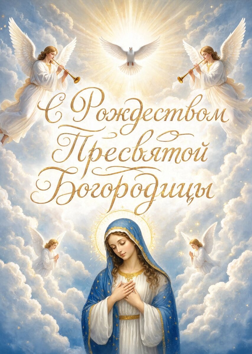 Открытка С Рождеством Святой Богородицы #42