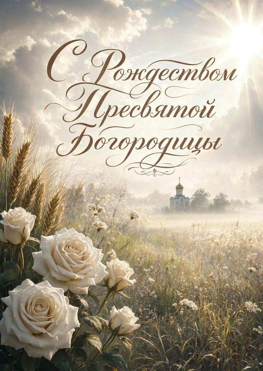 Открытка С Рождеством Святой Богородицы #43