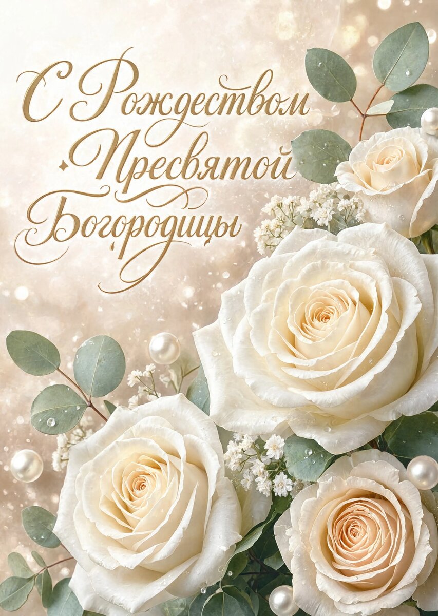 Открытка С Рождеством Святой Богородицы #6