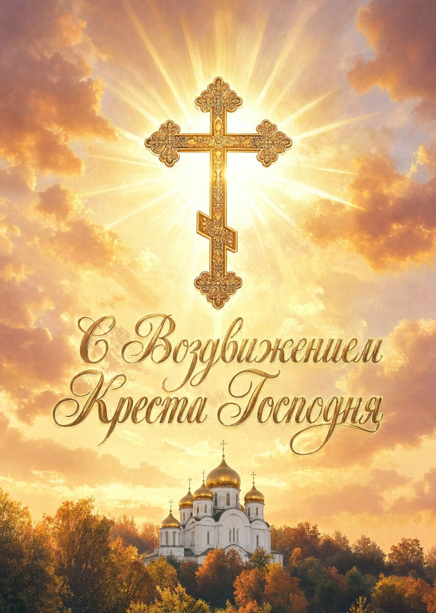 Открытка С Воздвижением Креста Господня #11