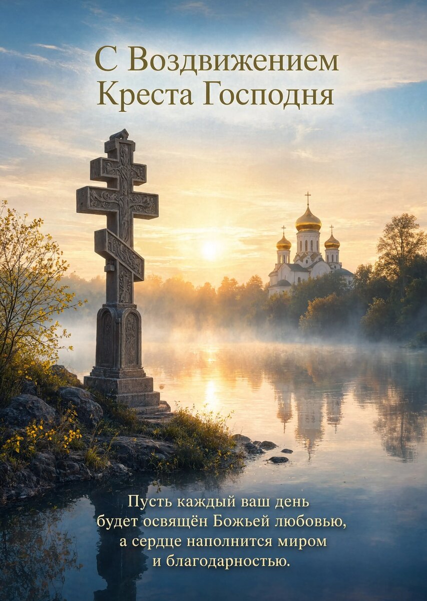 Открытка С Воздвижением Креста Господня #13