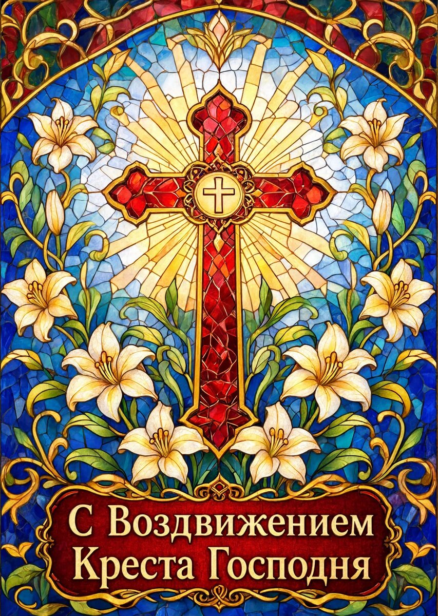 Открытка С Воздвижением Креста Господня #14
