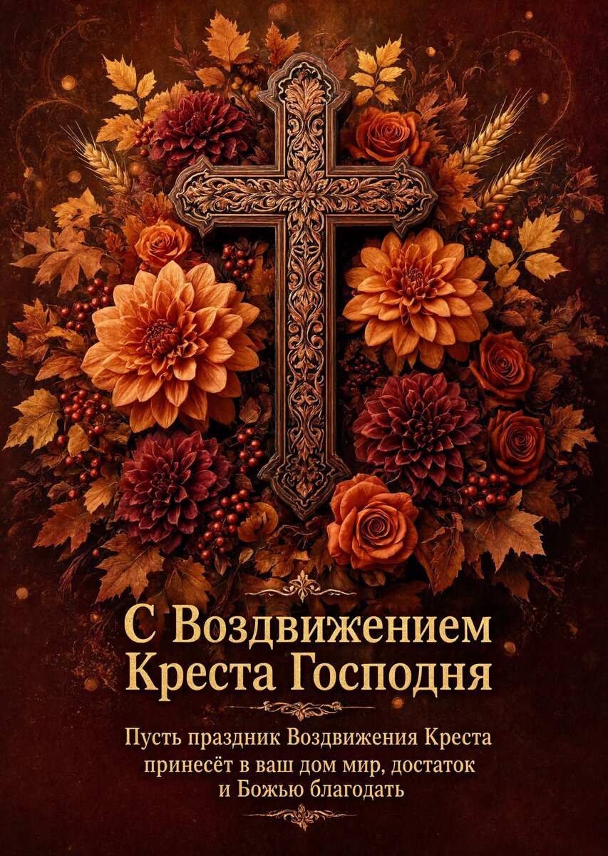 Открытка С Воздвижением Креста Господня #15