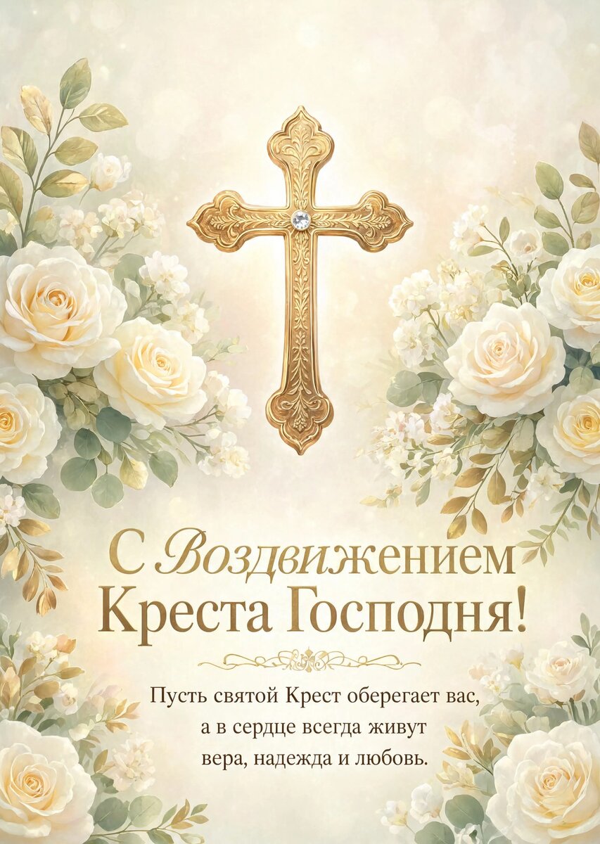 Открытка С Воздвижением Креста Господня #18