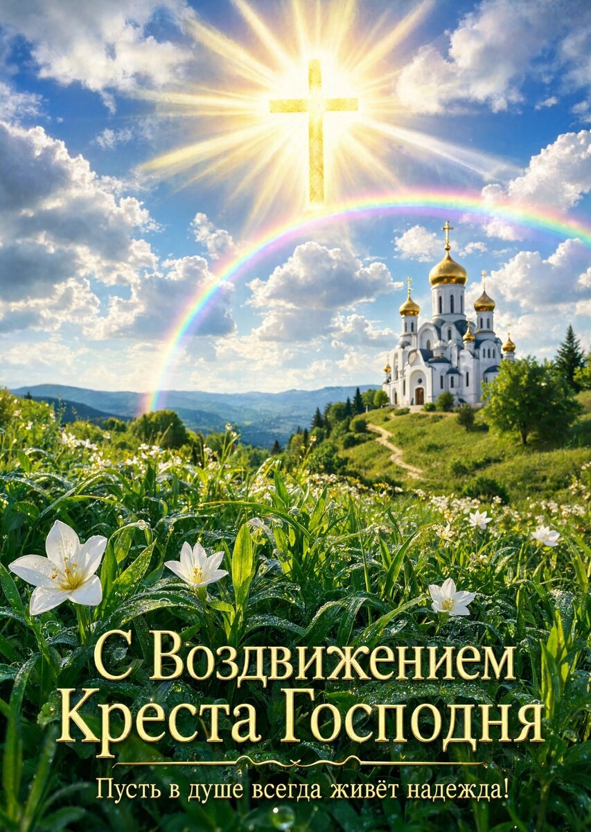 Открытка С Воздвижением Креста Господня #19
