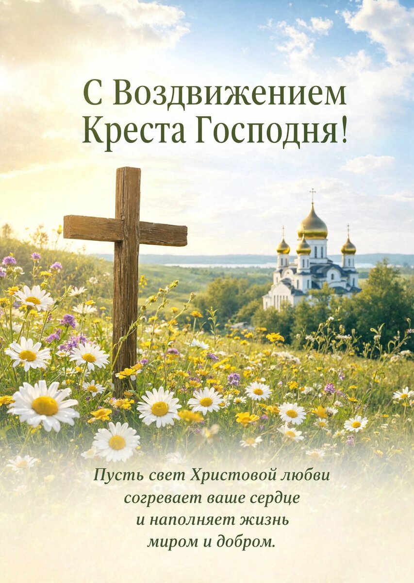 Открытка С Воздвижением Креста Господня #29