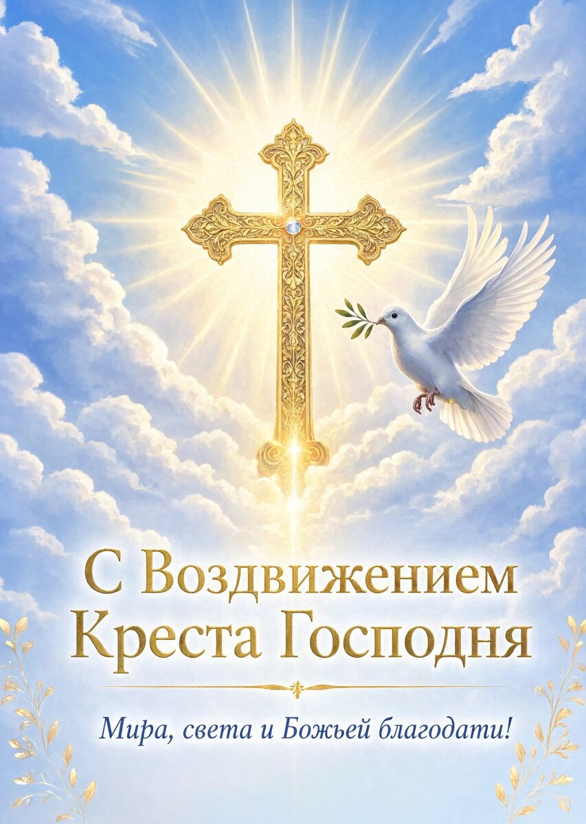 Открытка С Воздвижением Креста Господня #3