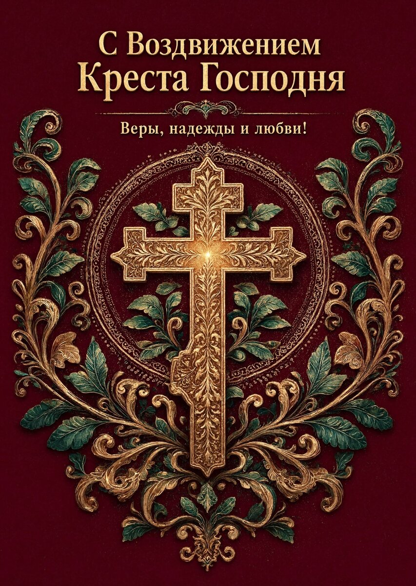 Открытка С Воздвижением Креста Господня #38