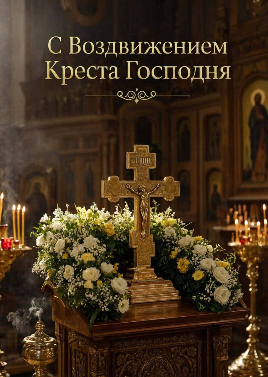 Открытка С Воздвижением Креста Господня #5