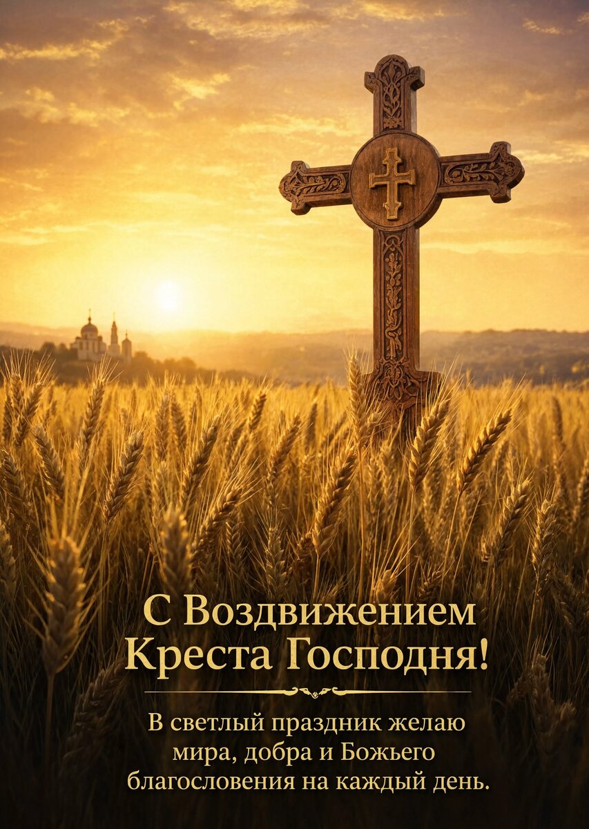 Открытка С Воздвижением Креста Господня #7