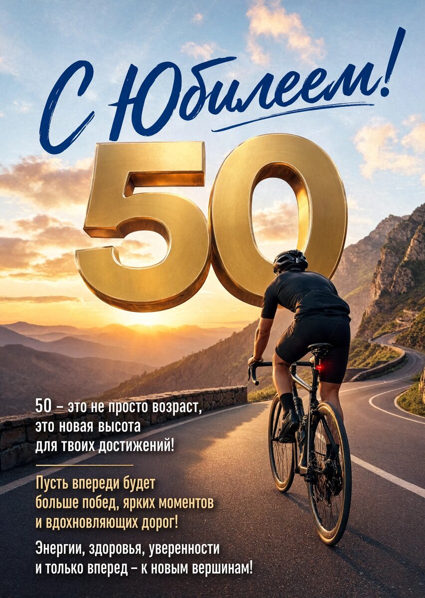Открытка "С юбилеем 50 лет" #101