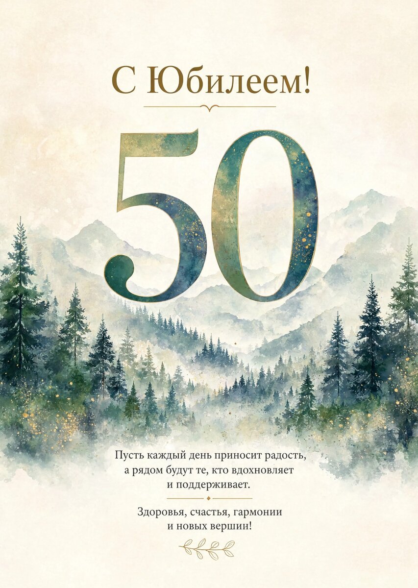 Открытка "С юбилеем 50 лет" #21