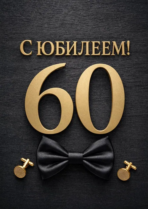Открытка "С юбилеем 60 лет" #51