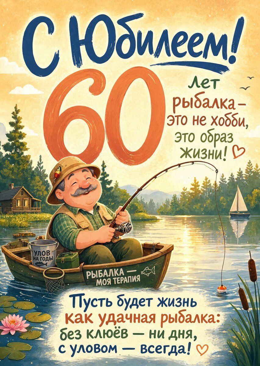 Открытка "С юбилеем 60 лет" #94