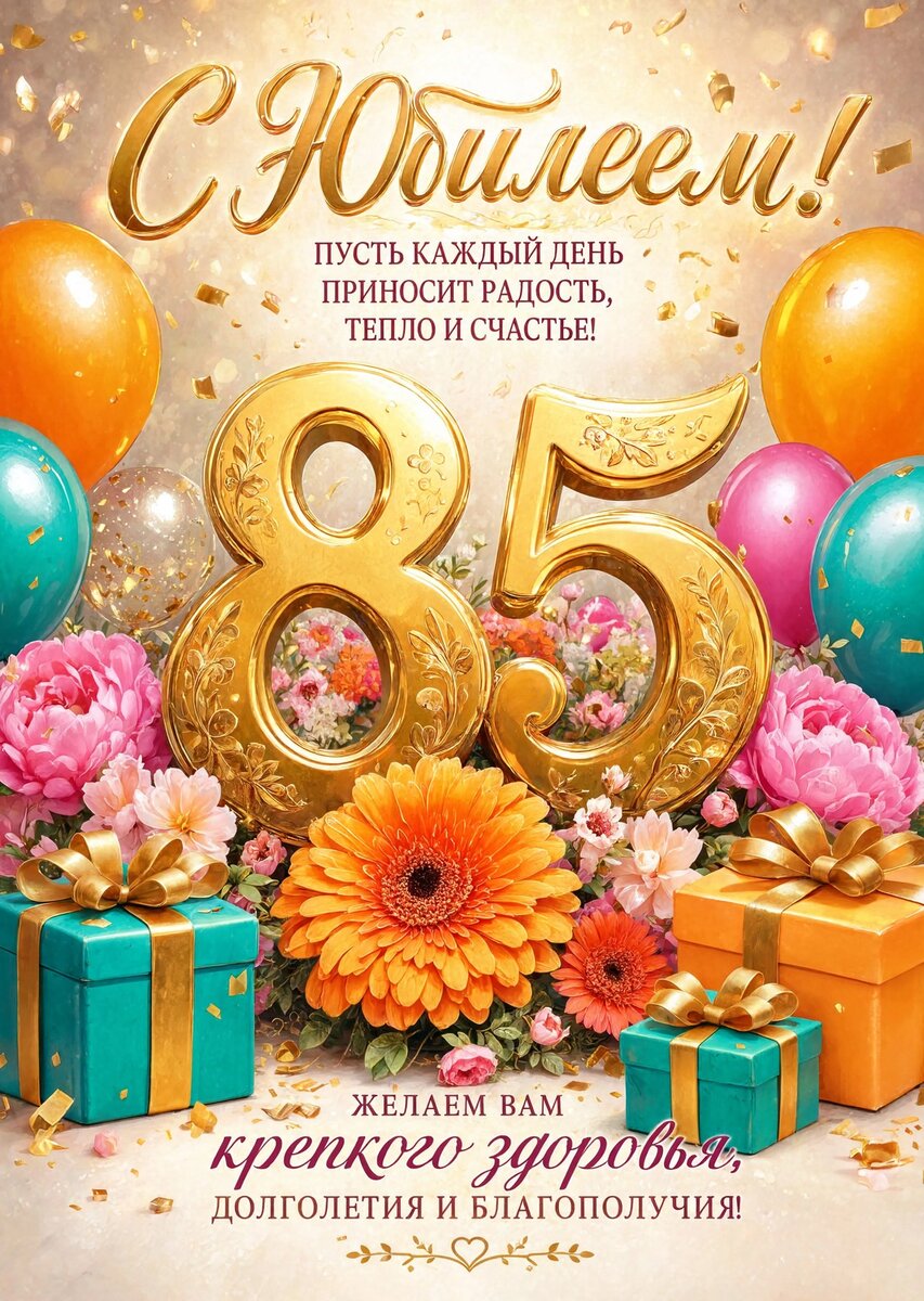 Открытка "С юбилеем 86 лет" #76