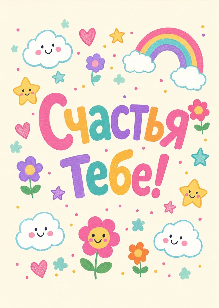 Открытка "Счастья" #1