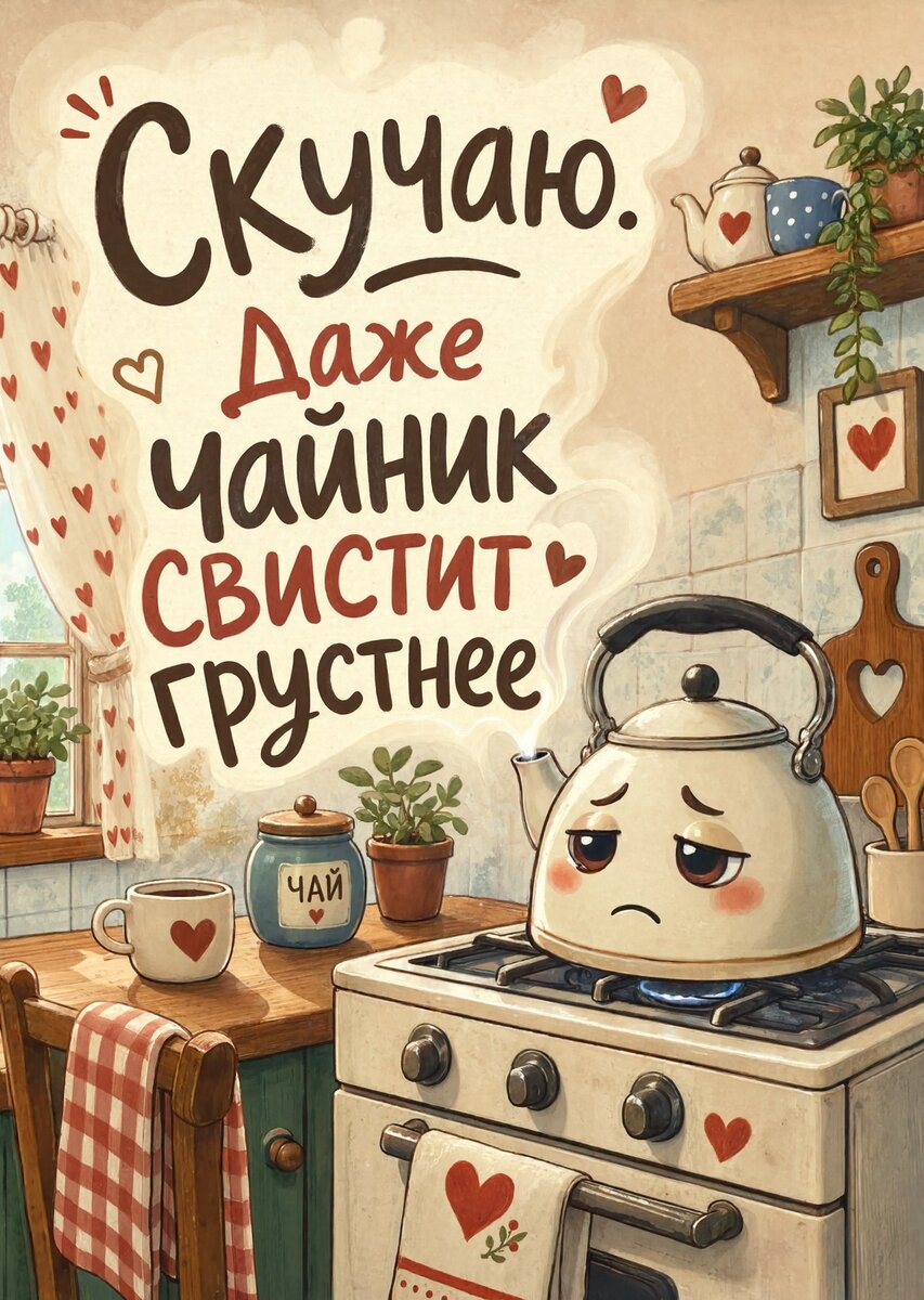 Открытка "Скучаю" #12