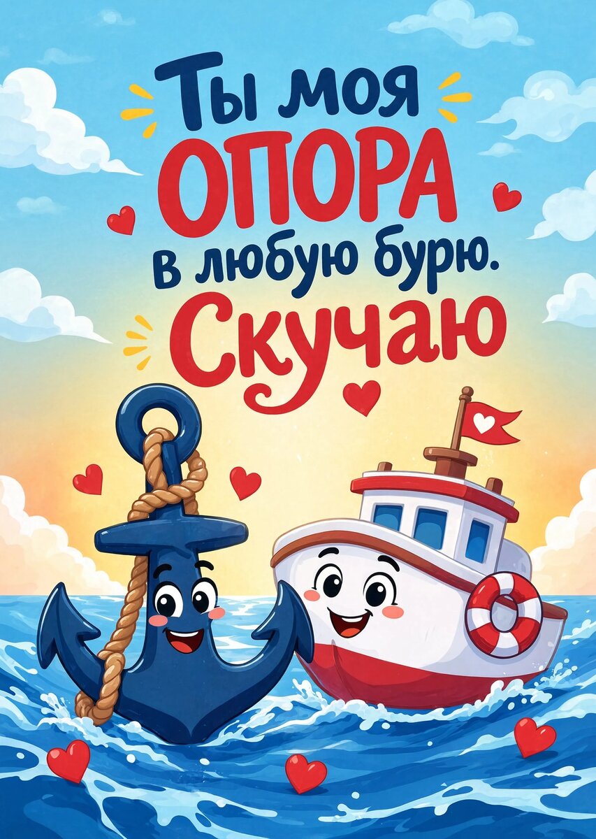 Открытка "Скучаю" #2