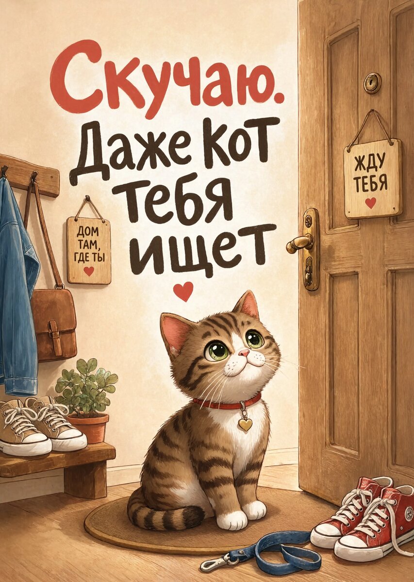 Открытка "Скучаю" #23