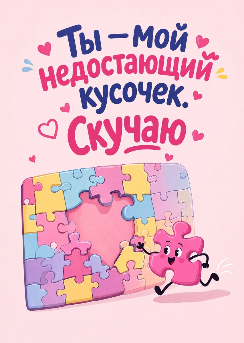 Открытка "Скучаю" #26
