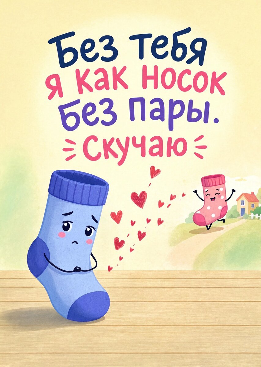 Открытка "Скучаю" #27