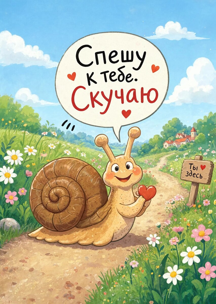 Открытка "Скучаю" #33