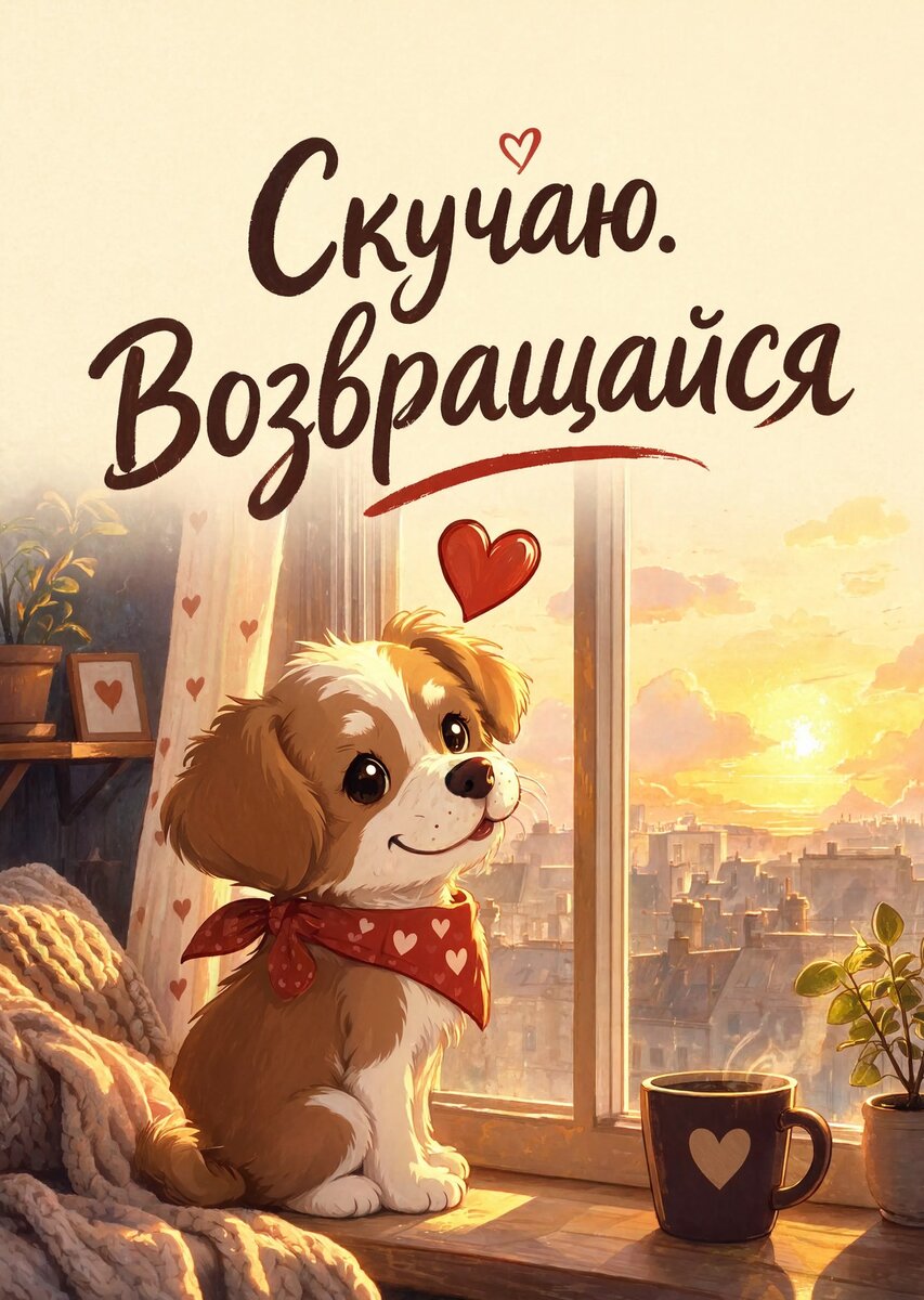 Открытка "Скучаю" #45