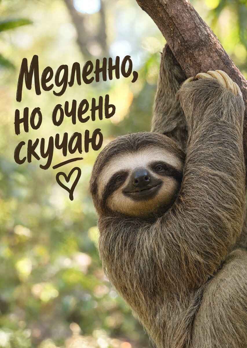 Открытка "Скучаю" #48