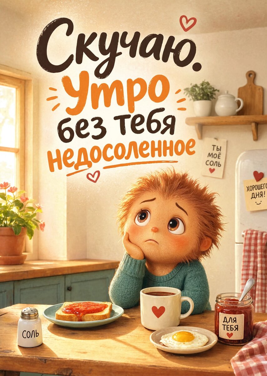 Открытка "Скучаю" #5