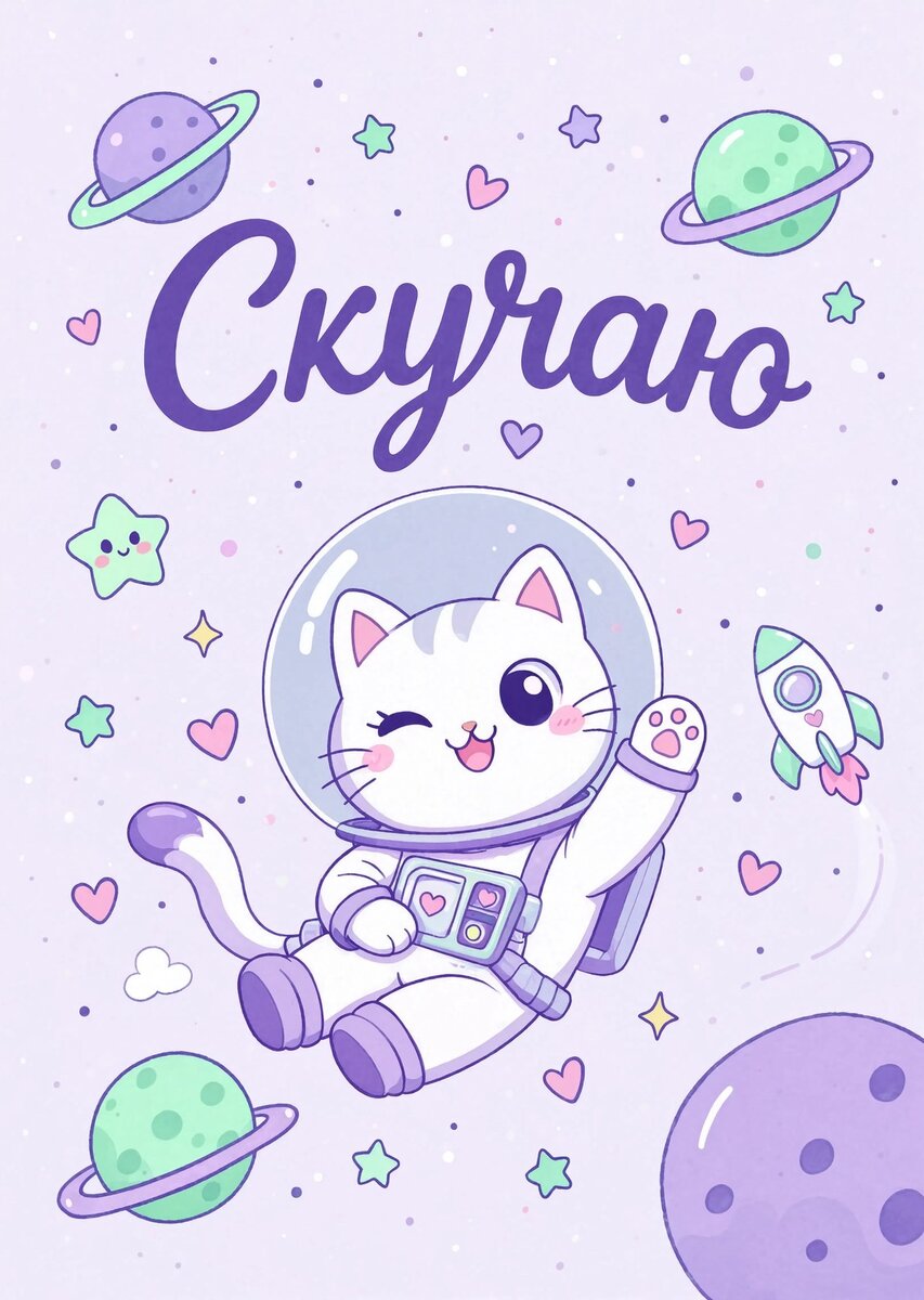 Открытка "Скучаю" #61