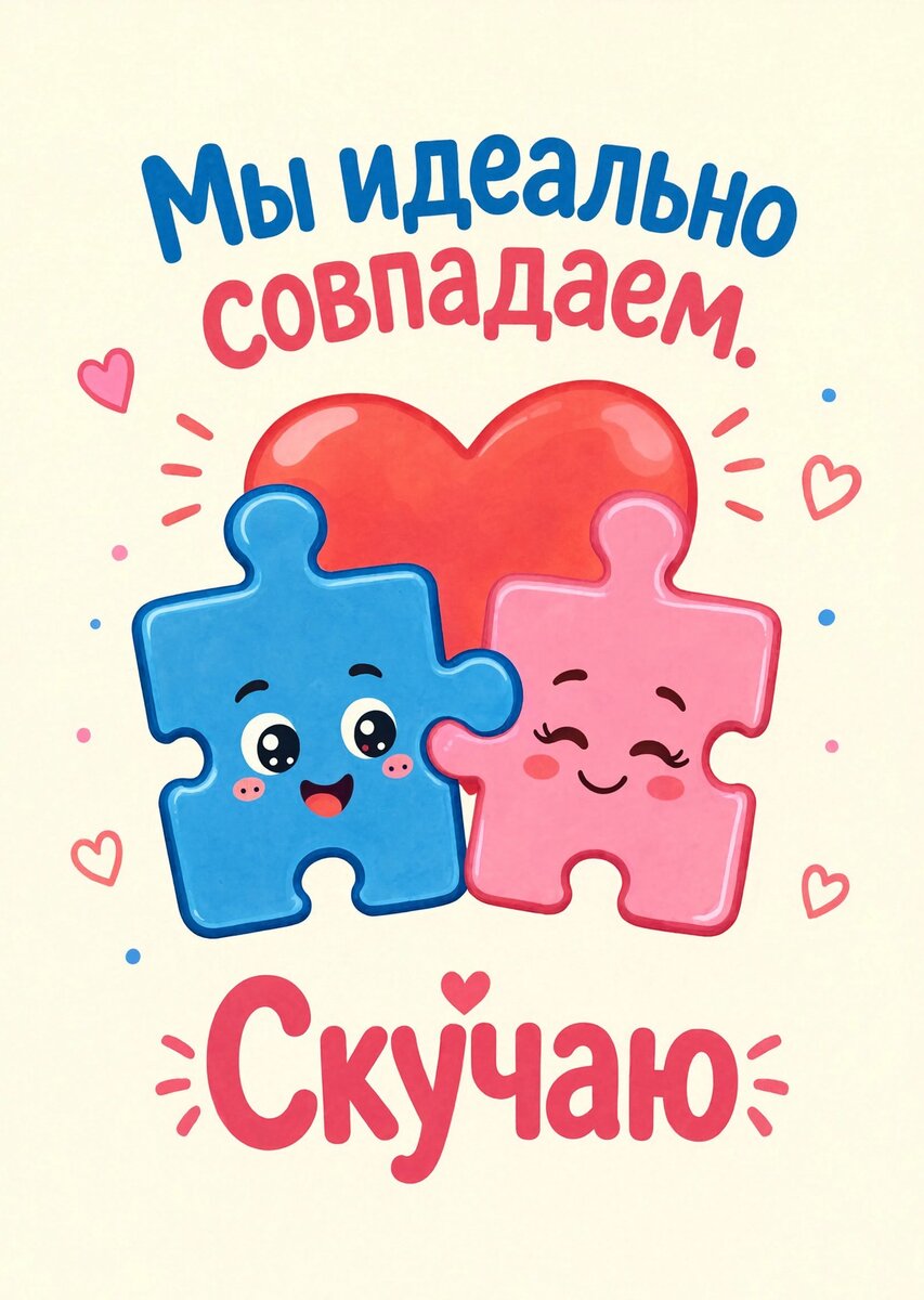 Открытка "Скучаю" #7