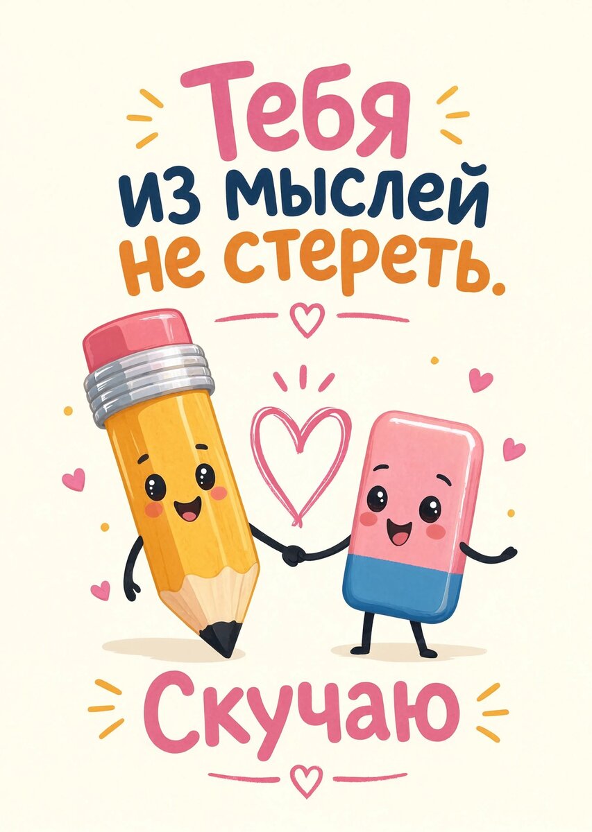 Открытка "Скучаю" #8