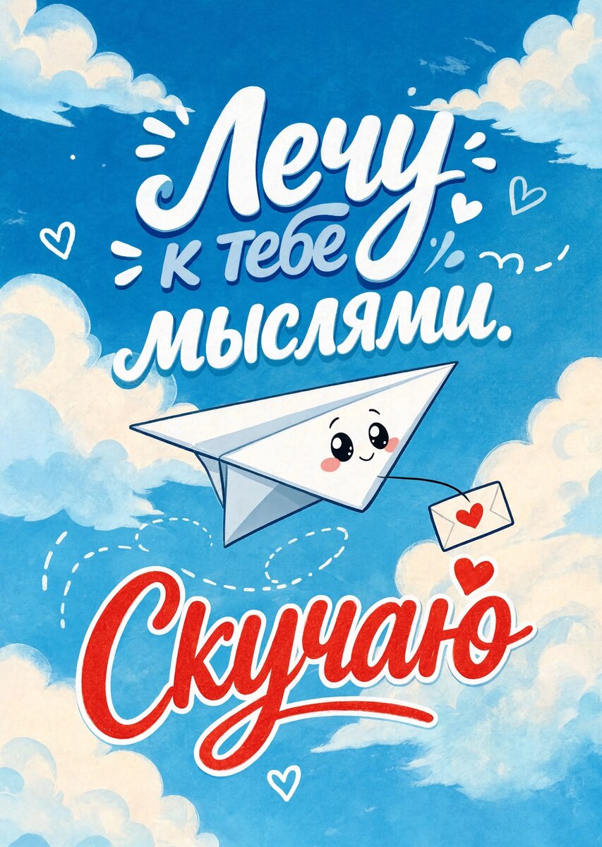 Открытка "Скучаю" #83