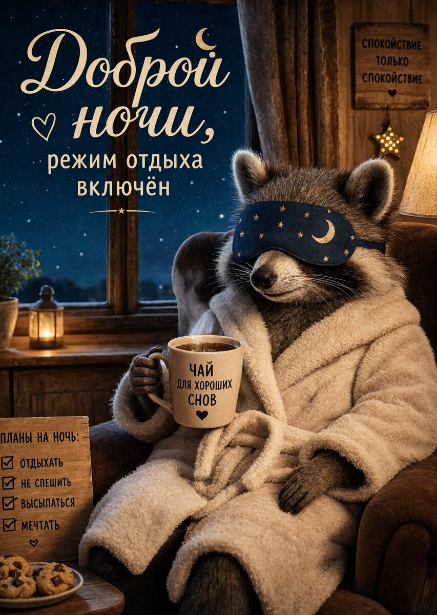 Открытка Спокойной ночи # 25