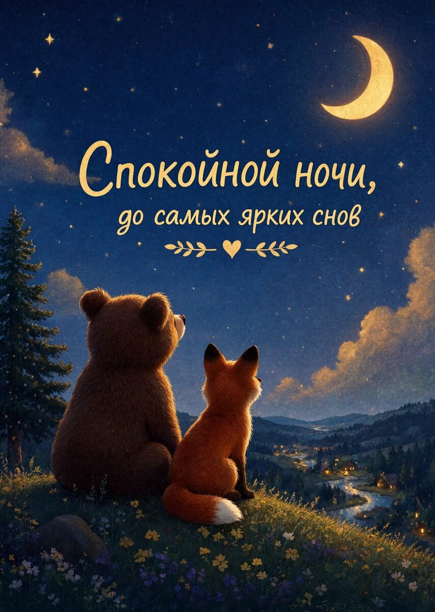 Открытка Спокойной ночи # 36