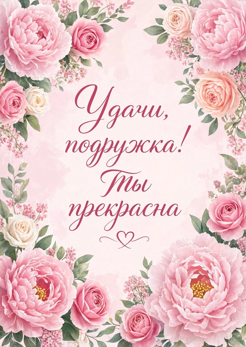 Открытка "Удачи" #25