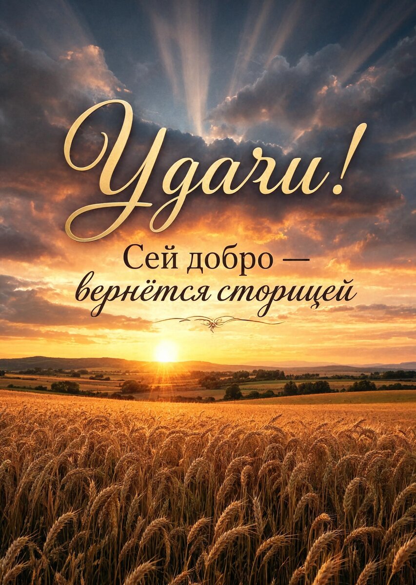 Открытка "Удачи" #28