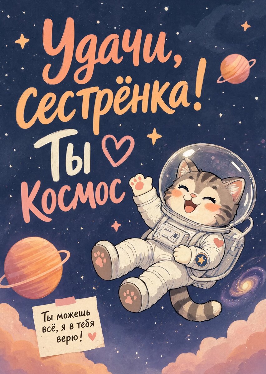 Открытка "Удачи" #90