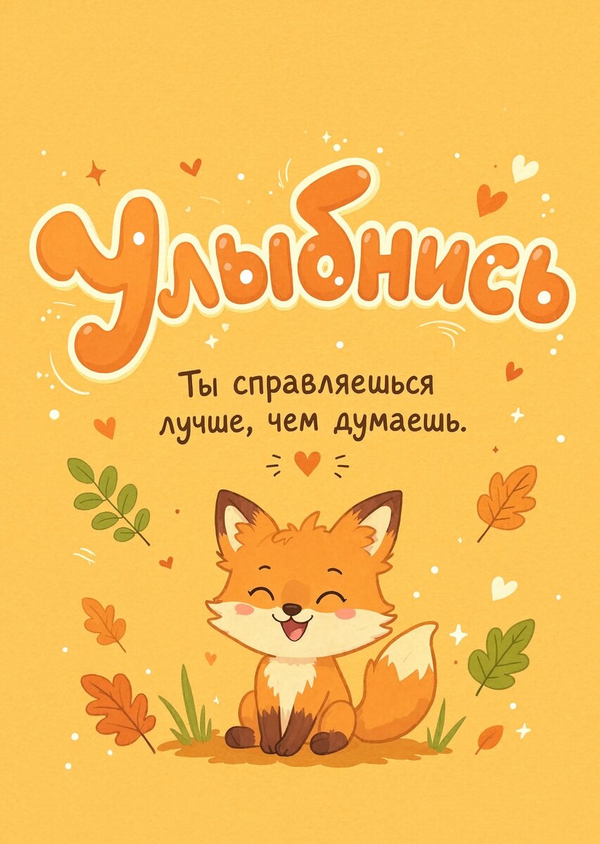 Открытка "Улыбнись" #19