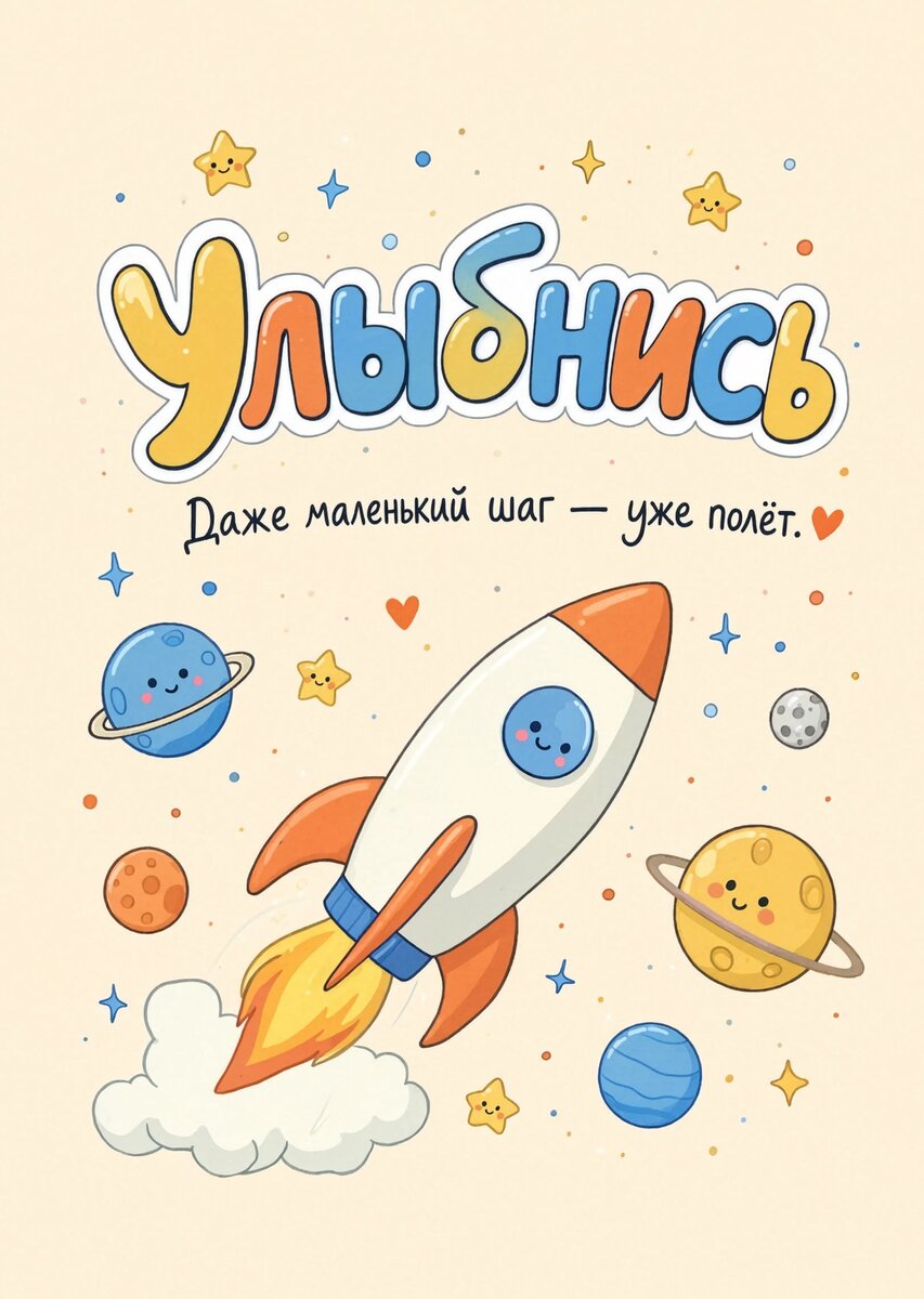 Открытка "Улыбнись" #46
