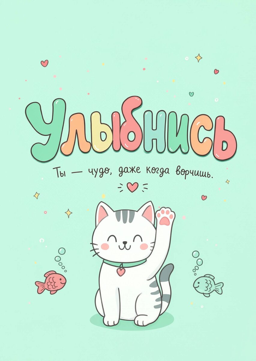 Открытка "Улыбнись" #5