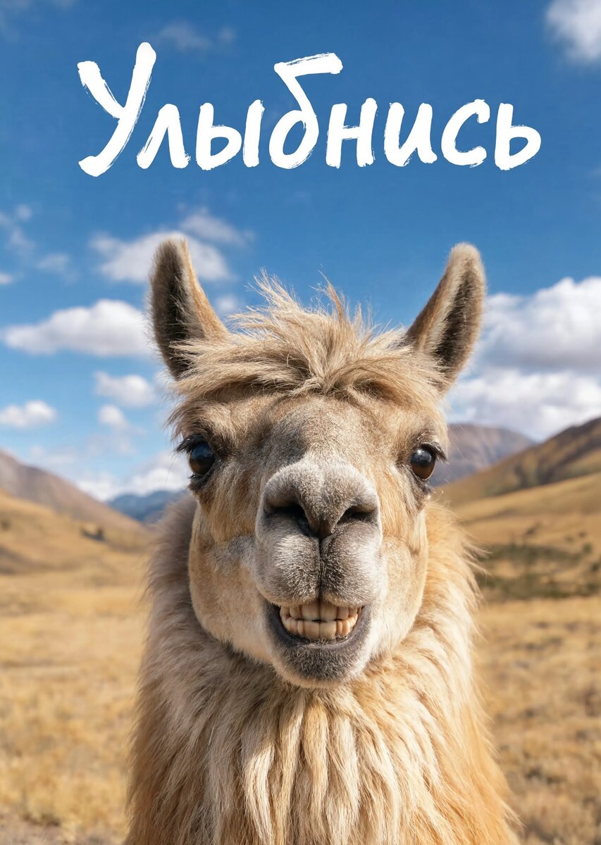 Открытка "Улыбнись" #6